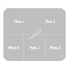 Five Photos Collage Fabric Mouse Pad