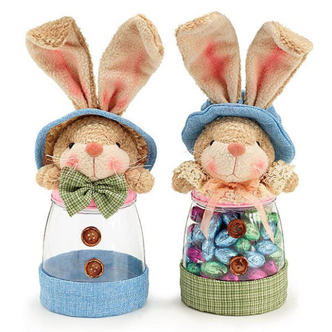 Picture of Set of 2 Easter Bunny Candy Jars