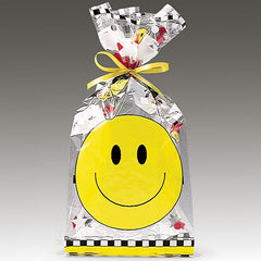 Smiley Face Cello Bags - 100 pack