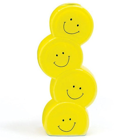 Picture of Smiley Face Stacked Ceramic Vase - 4 Pack
