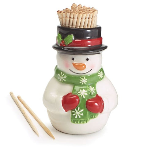 Picture of Snowman Shape with Toothpicks Inside