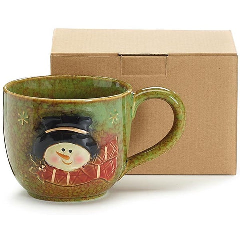 Picture of Snowman Holiday Winter 30 oz. Porcelain Soup Mug