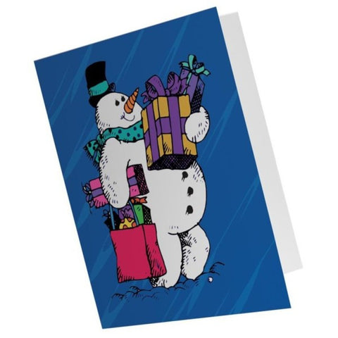 Picture of Snowman Photo Mount Folders - 12 Pack