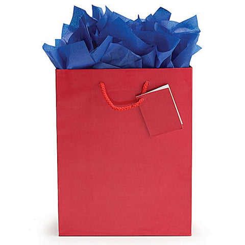 Picture of Solid Red Gift Tote Bags - 25 Pack