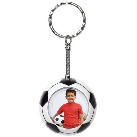 Picture of Soccer Photo Snap-in Keychains - 12 Pack