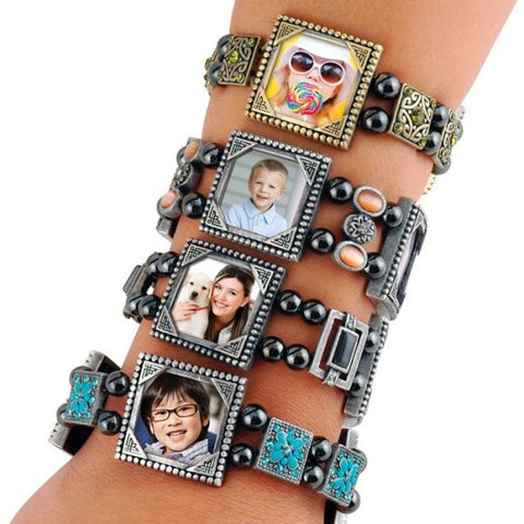 Picture of Stones Photo Charm Bracelets