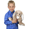 Taupe and White Plush Bunny Rabbit Boomer