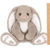 Taupe and White Plush Bunny Rabbit Boomer
