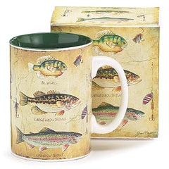 Trio of Fish 16 oz. Ceramic Mugs - 6 Pack