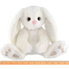 White Plush Bunny Rabbit Whisker