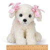 White Plush Stuffed Puppy Dog Sassy