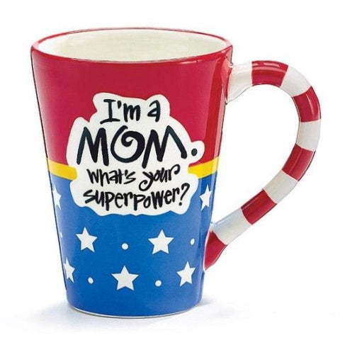 Picture of Wonder Woman Mom SuperPower 12 oz. Coffee Mugs - 4  Pack