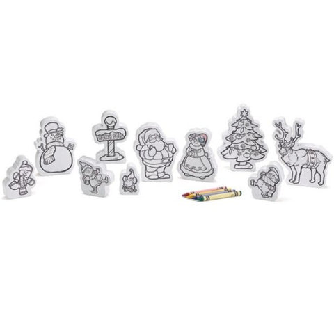 Picture of Wooden Color Me Christmas Characters 10 Piece Set