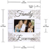 Sunwashed Wood Words Family Distressed 4x6 Picture Frame
