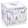 10 Piece Color Your Own Nativity Set