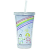 16 oz. Acrylic Tumblers with Straw - 6 Pack