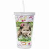 16 oz. Acrylic Tumblers with Straw - 6 Pack