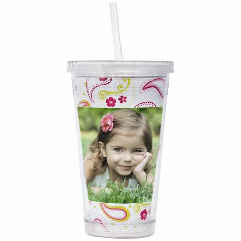 Picture of 16 oz. Acrylic Tumbler with Straw