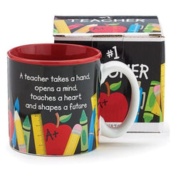 #1 Teacher 12 oz. Ceramic Mug