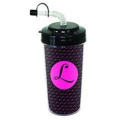 20 oz. Travel Tumbler with Bendy Straw