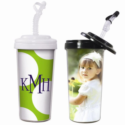 Picture of 20 oz. Travel Tumbler with Bendy Straw - 2 Pack