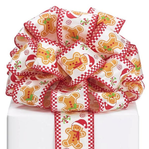 Picture of #40 Gingerbread Man Wired  Ribbon