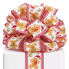 #40 Gingerbread Man Wired  Ribbon
