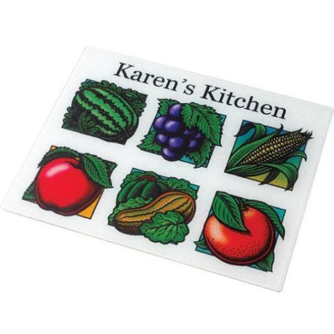 Picture of White Fabric Placemat with Six Pictures or Designs