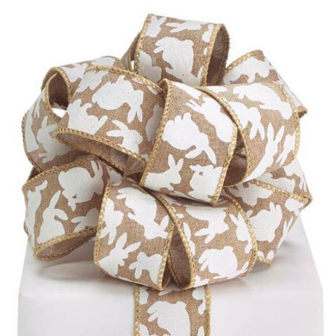 Picture of #9 Spring Naturals Wired Burlap Ribbon