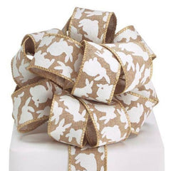 #9 Spring Naturals Wired Burlap Ribbon