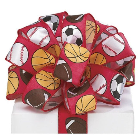 Picture of #9 All Sports Wired Satin Ribbon