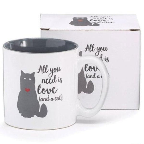 Picture of All You Need Is Love/Cat Ceramic Mugs - 6 Pack