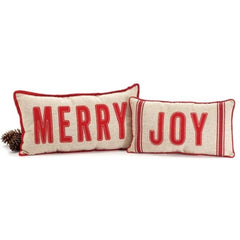 Assorted Joy Merry Message Pillows - Pack of 2 Sets
