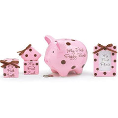 Baby Girl Pink/Brown Dots Gift Sets - Pack of 2 Sets