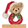 Baby's 1st Christmas Plush Bear Soft Ring Rattle