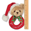 Baby's 1st Christmas Plush Bear Soft Ring Rattles - 6 Pack