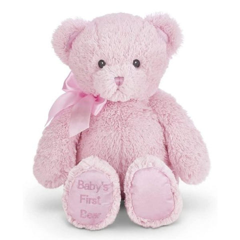 Picture of Baby's First Bear Plush Stuffed Animal 12" Pink Teddy