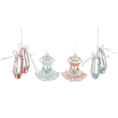 Ballet Dress and Shoes Assorted Ornament 4 Piece Set
