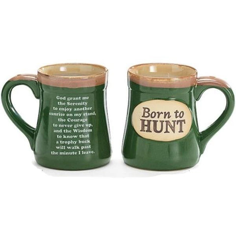 Picture of "Born to Hunt" 18 oz. Coffee Mug with Hunter's Serenity Prayer - 4 Pack