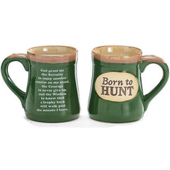 "Born to Hunt" 18 oz. Coffee Mug with Hunter's Serenity Prayer - 4 Pack