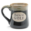 "Born to Golf" 18 oz. Coffee Mug with Golfer's Serenity Prayer - 4 Pack