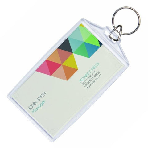 Picture of Snap-in Business Card Keychains - 12 Pack