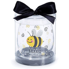 Buzzed Bee Stemless Wine Glass