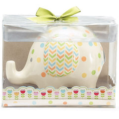 Ceramic Baby Elephant Banks - 3 Pack