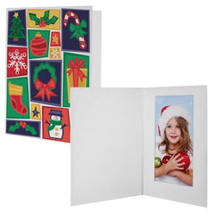 Christmas Cheer Photo Mount Folders - 12 Pack