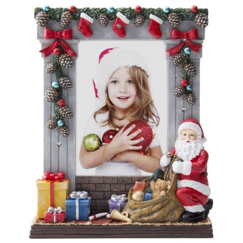 Picture of Christmas Light Up Resin Picture Frame