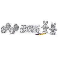 Color Your Own Happy Easter Wood Sets - Pack of 3 Sets