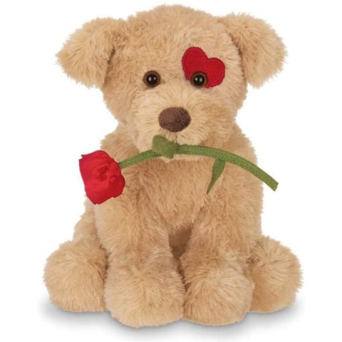 Picture of Conner Cuddlesmore Plush Stuffed Animal Puppy Dog with Rose