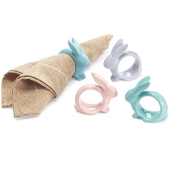 Easter Bunny Pastel Napkin Rings