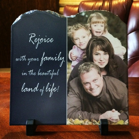 Picture of Stone Photo Slate Plaque Tablet